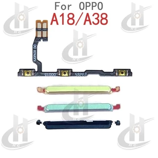 สําหรับ OPPO A18 CPH2591 / A38 CPH2579 ปุ่มปรับระดับเสียงด้านข้าง Flex Cable Keys ปุ่มปิดระดับเสียงปุ่มขึ้นและลงด้านข้างส่วนทดแทน