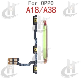 สําหรับ OPPO A18 CPH2591 / A38 CPH2579 ปุ่มปรับระดับเสียงด้านข้าง Flex Cable Keys ปุ่มปิดระดับเสียงปุ่มขึ้นและลงด้านข้างส่วนทดแทน