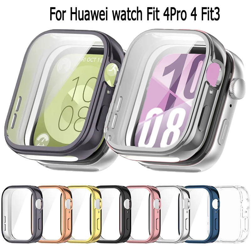 เคส สําหรับ huawei watch fit 4pro fit 4 เคสป้องกันหน้าจอ แบบเต็ม สําหรับ Huawei Watch Fit 3 Smart Watch