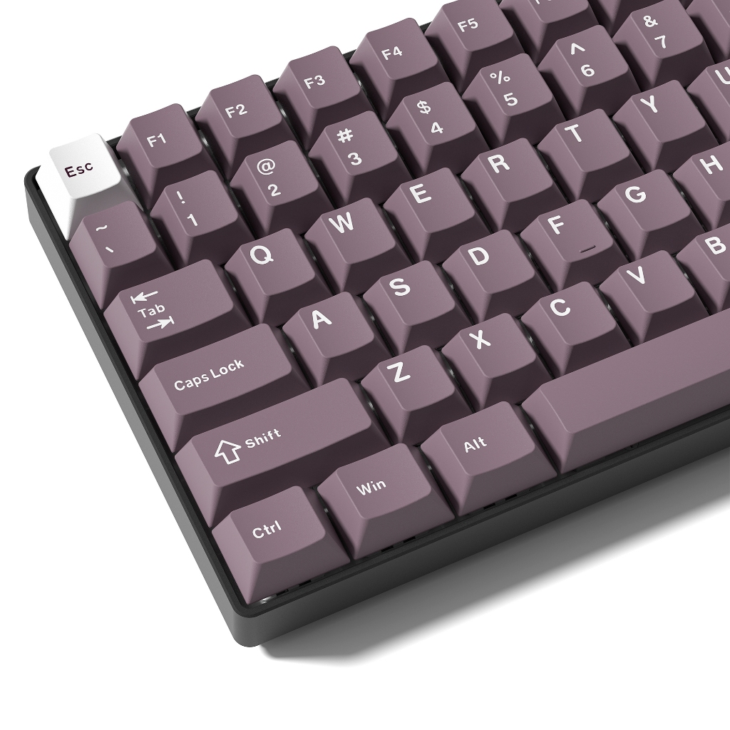 Womier Double Shot PBT 123 คีย์สีม่วงโปรไฟล์เชอร์รี่ Keycaps ชุดสําหรับ Gateron MX Gamer คีย์บอร์ดเครื่องกล