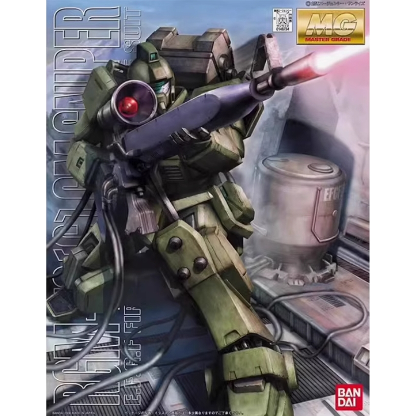Bandai GUNDAM MG 1/100 RGM-79G Marine Type Sniper Jim 08MS Squad Animation สินค้าของสะสม