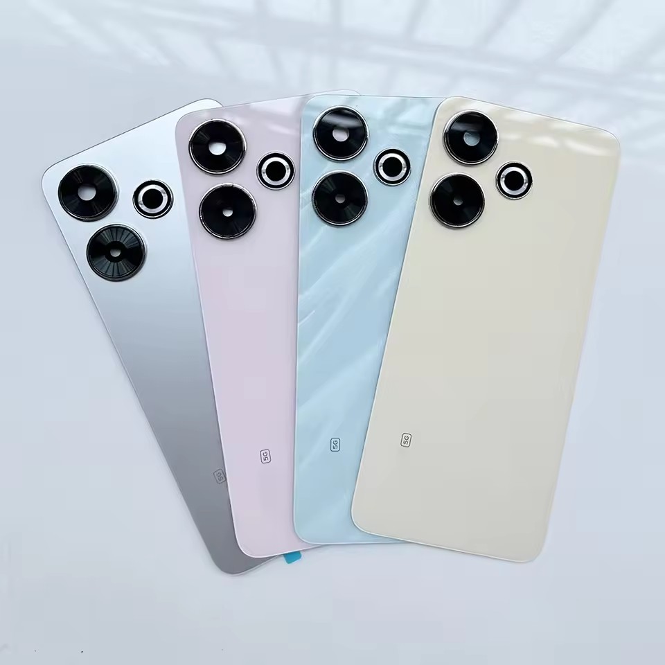 A + ฝาครอบกระจกด้านหลังสําหรับ Xiaomi Redmi 13 4G ประตูหลังเปลี่ยนแบตเตอรี่, ฝาครอบด้านหลังพร้อมเลนส์กล้อง Redmi13
