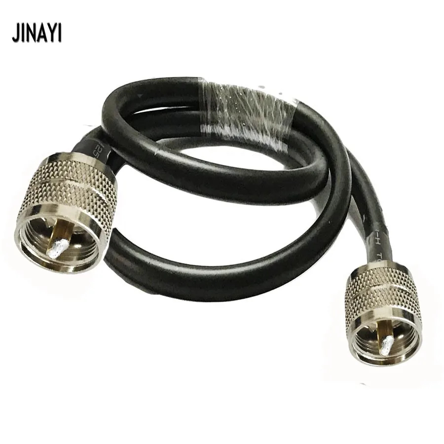 1 PC LMR400 Coax สาย UHF ชาย UHF PL259 ปลั๊กเชื่อมต่อ RF Coaxial เสาอากาศสาย LMR-400 Ham วิทยุ 1/2/3