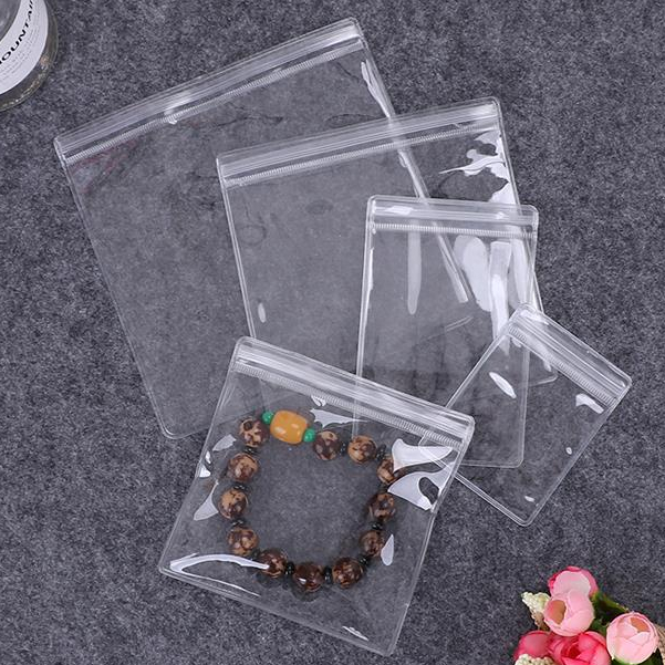 St.kunkka 20-50 ชิ้น ซองซิป ถุงซิปล็อคพลาสติก ถุงพลาสติก Ziplock pvc สีโปร่งใส สําหรับใส่เครื่องประดับ ต่างหู จํานวน