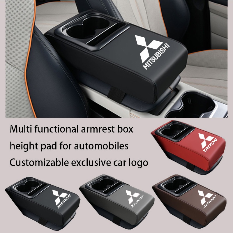 Mitsubishi Car มัลติฟังก์ชั่นที่วางแขนกล่องความสูง pad เหมาะสําหรับ Attrage Mirage G4 Triton Xpander