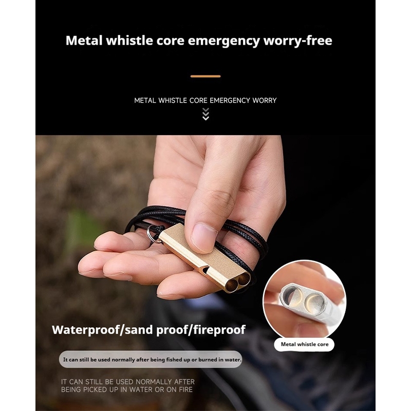 ICE TRIP อลูมิเนียมฉุกเฉินกลางแจ้งนกหวีด Survival✨ส่งจากไทย✨ - รูปที่ 2