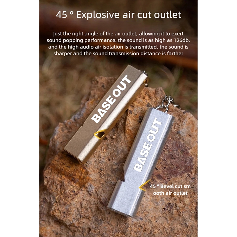 ICE TRIP อลูมิเนียมฉุกเฉินกลางแจ้งนกหวีด Survival✨ส่งจากไทย✨ - รูปที่ 6