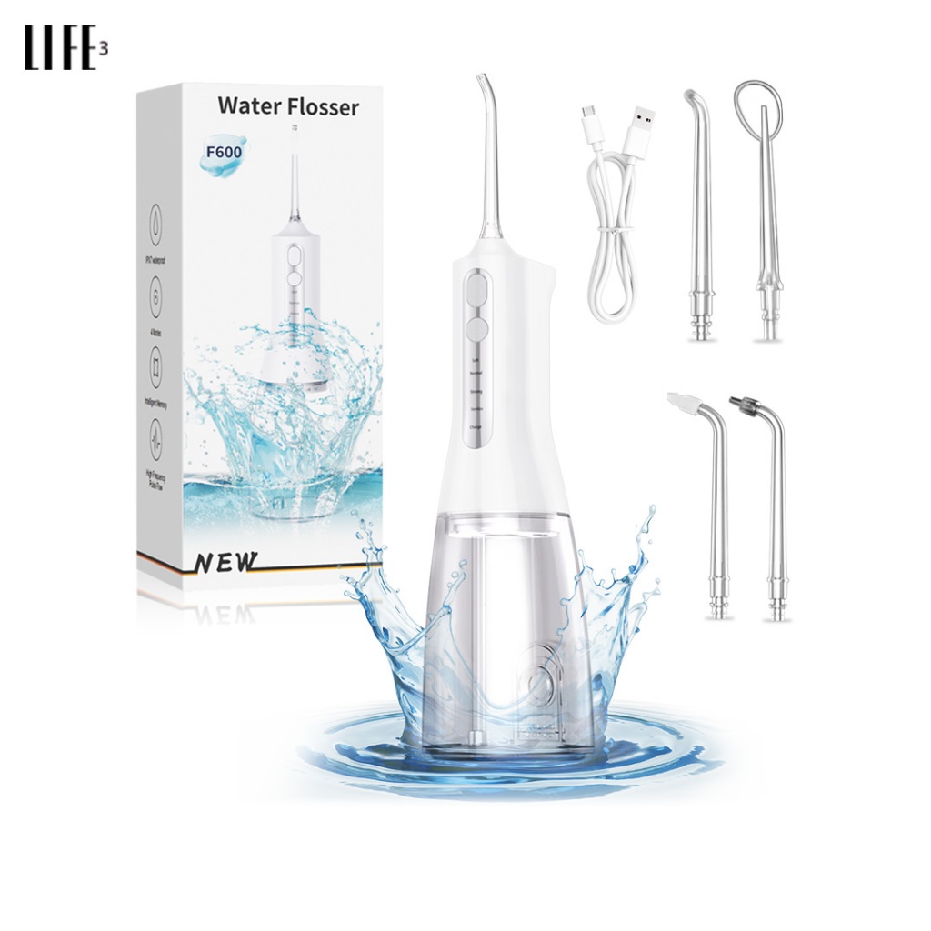 3Life ไหมขัดฟันพลังน้ำ F600 Water Flosser Oral Irrigator เครื่องฉีดน้ำฟัน เครื่องทำความสะอาดฟันพลังน