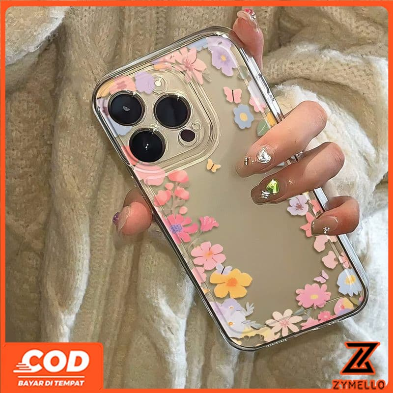 สําหรับ OPPO Reno 14F Reno 14 Pro Reno 13F Reno 13 Pro Reno12 F Reno 12 PRO Reno 11F Reno 8Z Reno 7Z Reno 8T 5G สวยเต็มหน้าจอดอกไม้เล็กๆกันกระแทก TPU โทรศัพท์มือถือ cas - รูปที่ 3