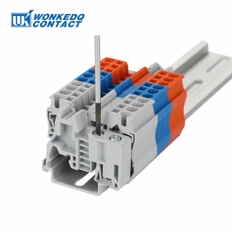 5 ชิ้น E/UK E/UK-2 End Clamp DIN Rail Terminal Block อุปกรณ์เสริม End Stopper Bracket/Stop