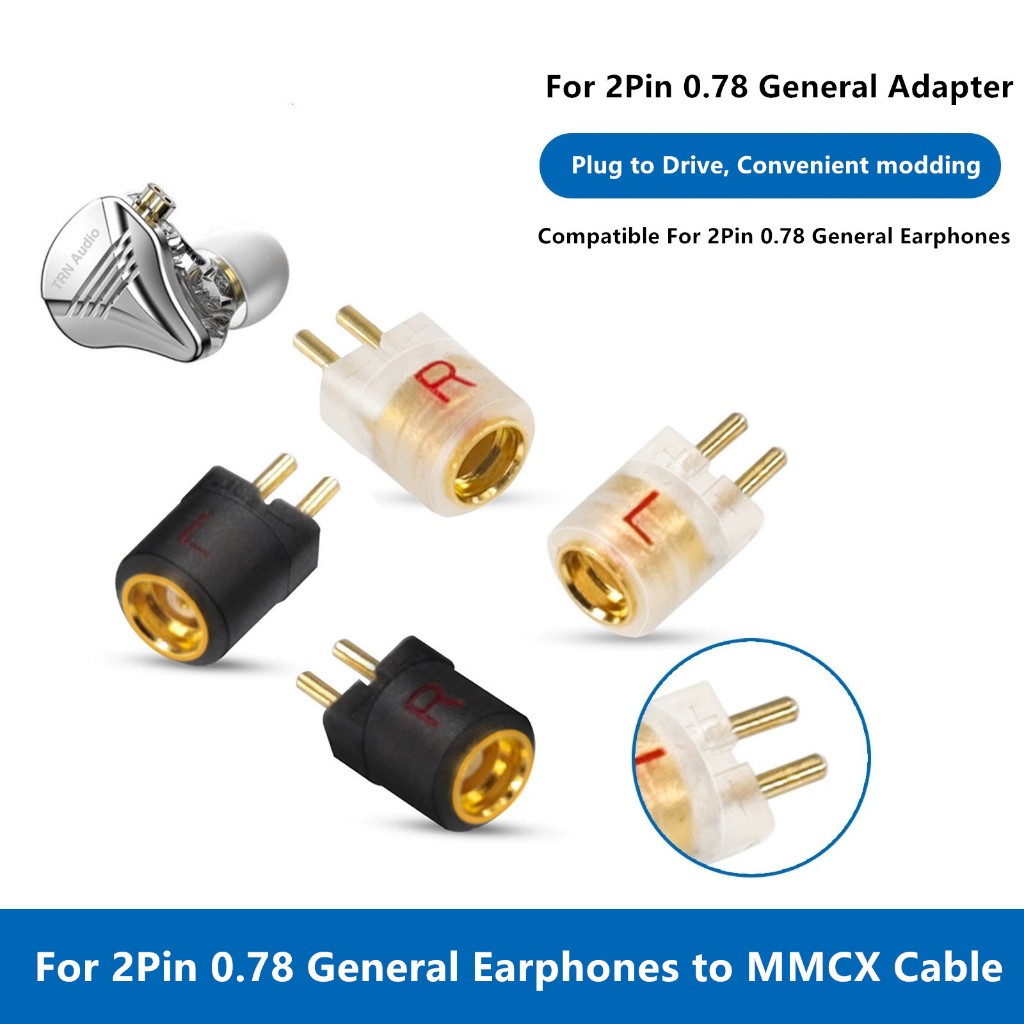 1 คู่อะแดปเตอร์ MMCX หญิงถึง 0.75/0.78 2Pin Connector 0.78 ถึง MMCX Super Mini 0.78 อะแดปเตอร์