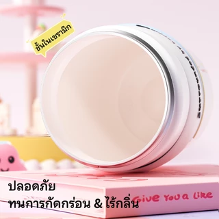 Bablov 450ml แก้วกาแฟสแตนเลสซับเซรามิกพร้อมฝาปิดขวดสูญญากาศสามารถเก็บความร้อนและความเย็น