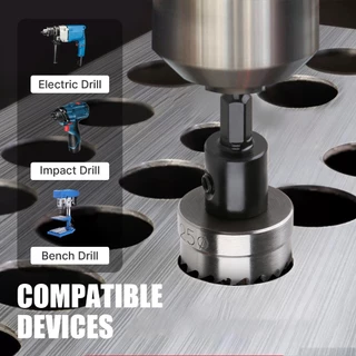 Versery 12-60 มม.HSS-4341 Hole Saw พร้อม Hex Shank เหล็กความเร็วสูงเจาะชุด Bit สําหรับโลหะบางสแตนเลสพลาสติก PVC