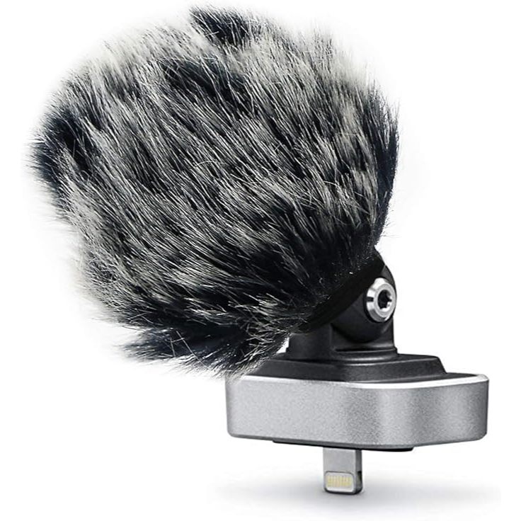 ไมโครโฟน Furry Windjammer สําหรับ MV88 - Custom Pop Filter Windshield Wind Jammer ใช้งานร่วมกับ Shur