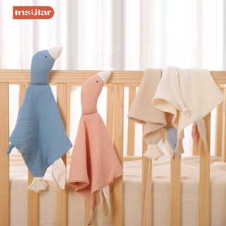 Yin Xiuli Baby Gauze Soothing Towel การ์ตูน Goose Baby Sleeping Doll Soothing ผ้าเช็ดหน้าของเล่นผ่อนคลาย