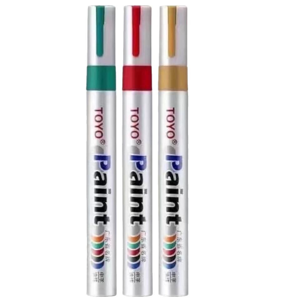 🖍️ปากกา TOYO สี 3 มิติ​ ✨ กันน้ำ กันแดด ไม่ลอก ลบไม่ออก 💧 เขียนอักษรบนกำแพงหินได้ดีเยี่ยม 🏛️A00127