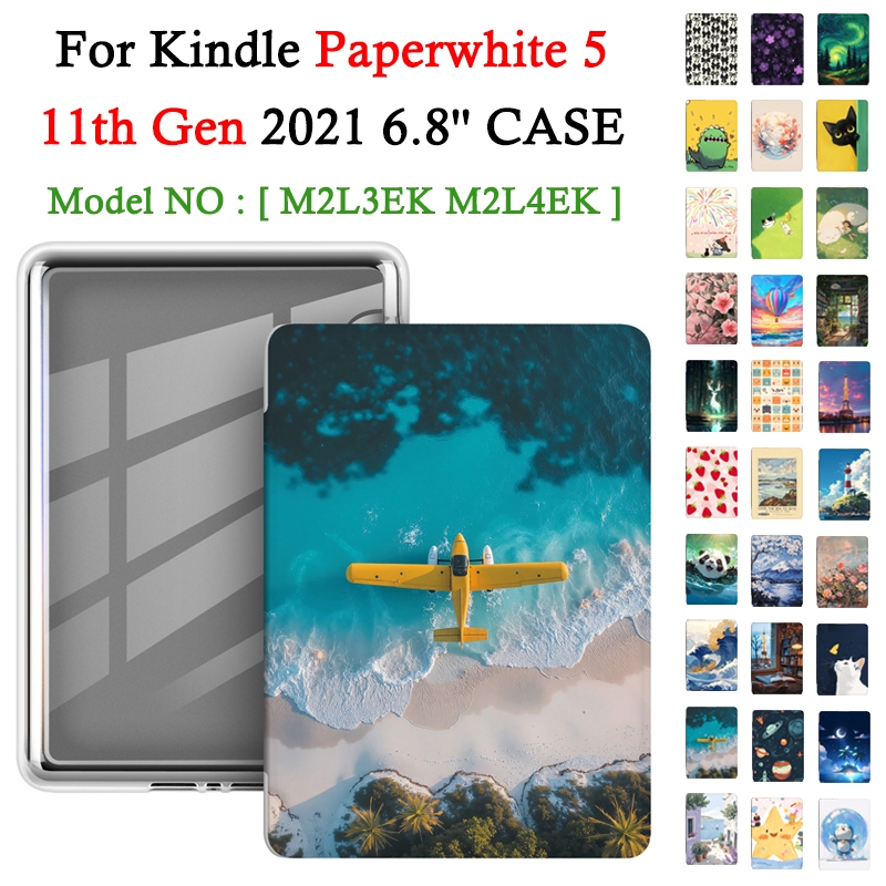สําหรับ Kindle Paperwhite 5 11th Gen 6.8 นิ้ว 2021 M2L3EK M2L4EK อะคริลิคโปร่งใส E-Reader Drop resis