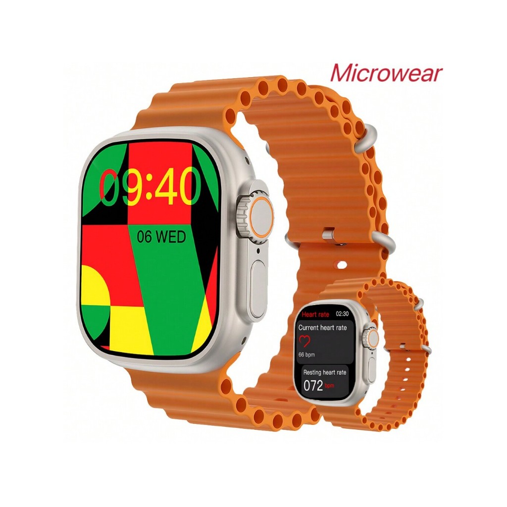 Microwear U9S WATCH กีฬาว่ายน้ํากันน้ํา Ultra4 น้ําตาลในเลือด MP3 บลูทูธการบันทึกการโทร Smart WATCH