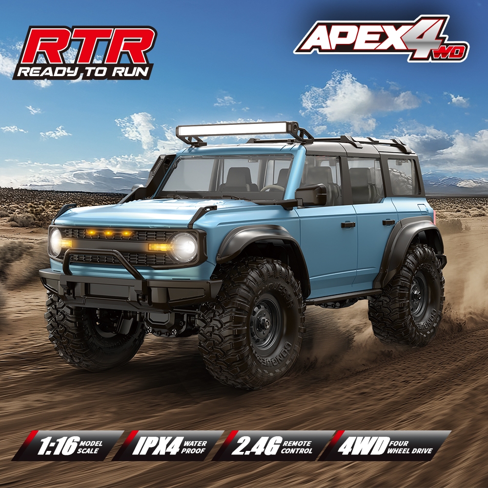 In Stock HB ของเล่น RTR R1601 - R1609 series 1/16 2.4G 4WD RC รถ Full Proportional Rock Crawler ไฟ L