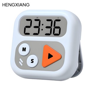 Hengxiang ตัวจับเวลาอิเล็กทรอนิกส์นับขึ้น/ลง (00:00-99:59) ห…