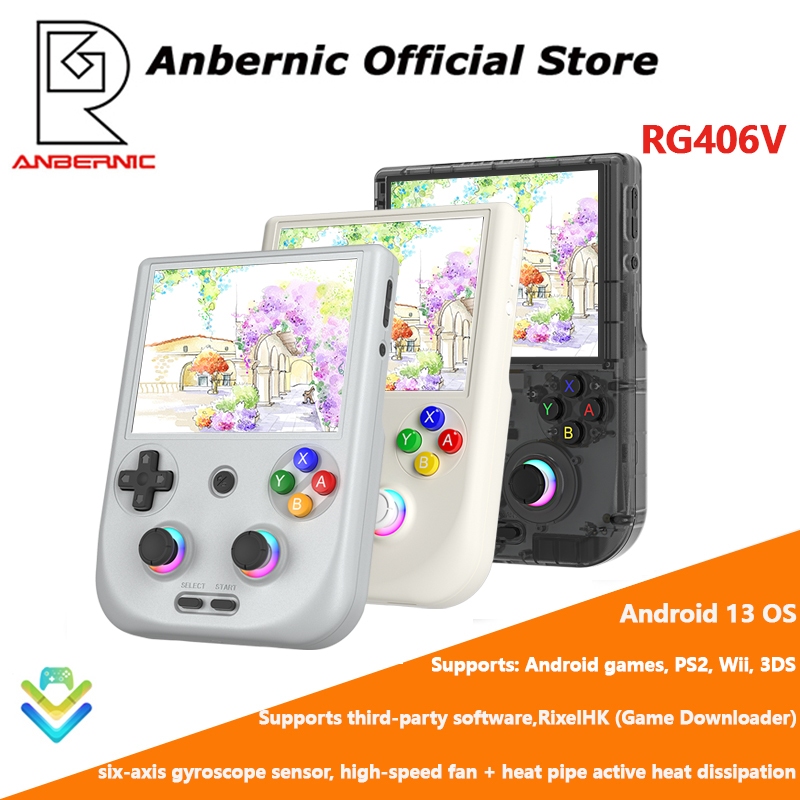 th ANBERNIC RG406V 4 นิ้วเกมคอนโซลพร้อมระบบ Android 13 และโปรเซสเซอร์ Unisoc T820