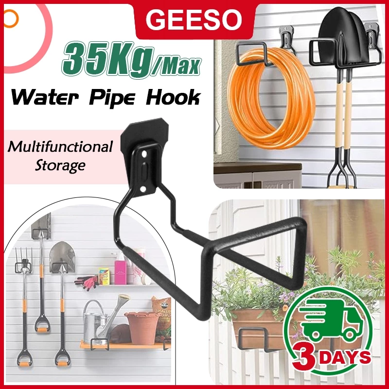 GEESO Metal Garden Hose Holder ที่แขวนสายยางโลหะ ติดผนัง