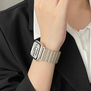 สายสแตนเลสแม่เหล็ก ลายข้อต่อไม้ไผ่ สำหรับ Apple Watch Ultra …