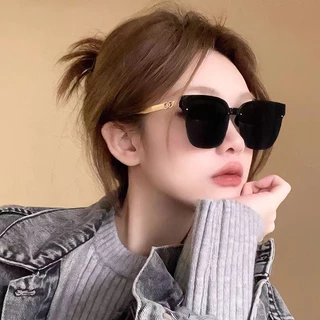 COD❤️ รุ่นเกาหลีแฟชั่นแว่นกันแดด UV400 กรอบสี่เหลี่ยมบุคลิกภาพ Unisex แว่นตาแฟชั่นอุปกรณ์เสริม CANE