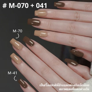 XEIJAYI 15มล สีทาเล็บ 6 สี สีน้ำตาล คงทนยาวนานคงทน เหมาะสำหรับใช้ในบ้านและร้านทำเล็บ