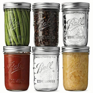 Mason Jar ขวดแก้ว Airtight Clear Jars จบ,รักรักน่ารักแก้ว, แก้วเกาหลี, ขวดปิดจำเป็น, ขวดชาไข่มุก