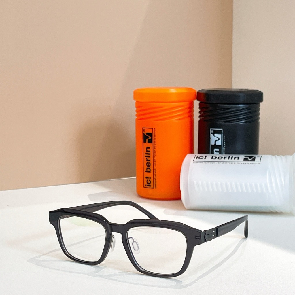 [คุณภาพสูง] ic!แว่นตา Berlin Logan Cat Eye Square Round Fashion Glasses Frame กรอบออปติคอล Unisex