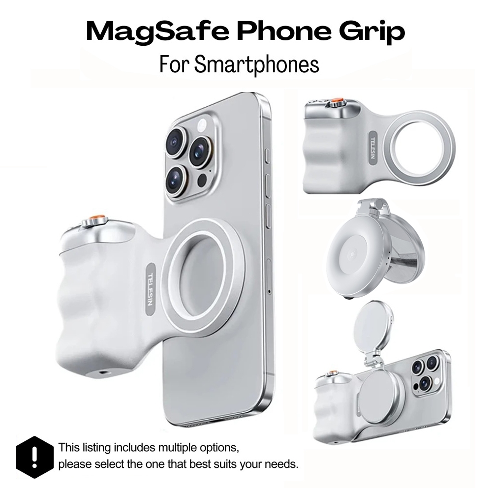 โทรศัพท์แม่เหล็กยิงที่วางโทรศัพท์มือจับไร้สายชัตเตอร์ระยะไกลสําหรับ iPhone Android Vlog การถ่ายภาพวิดีโอ