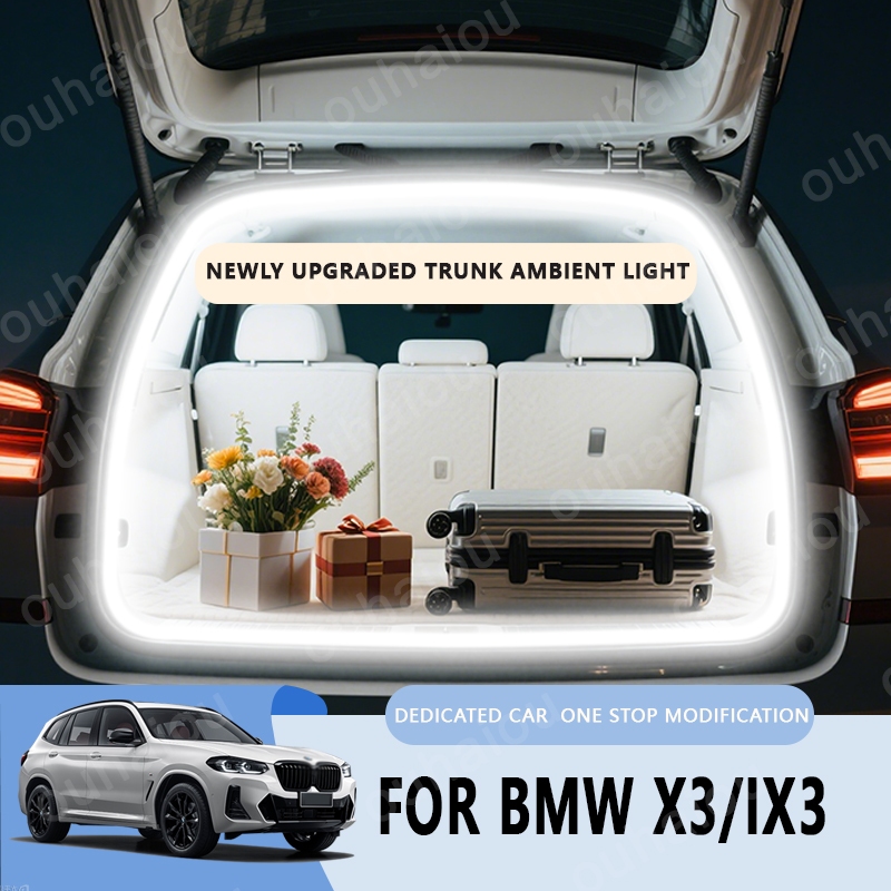 ด้านหลัง LED Light Bar แถบ Trunk ภายในโคมไฟตกแต่ง Fit สําหรับ 2013-2025 BMW X3/2020-2025 BMW IX3