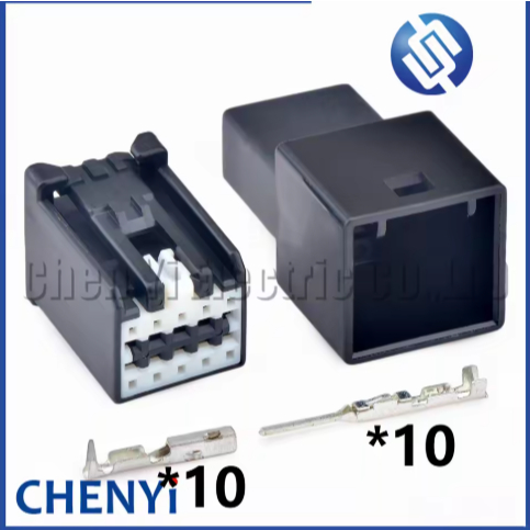 10 Pin ยานยนต์เชื่อมต่อรถย้อนกลับกระจกกระจกมองหลังสายไฟปลั๊ก ATI2PB-10P-2AK สําหรับ Ford Cadillac GM