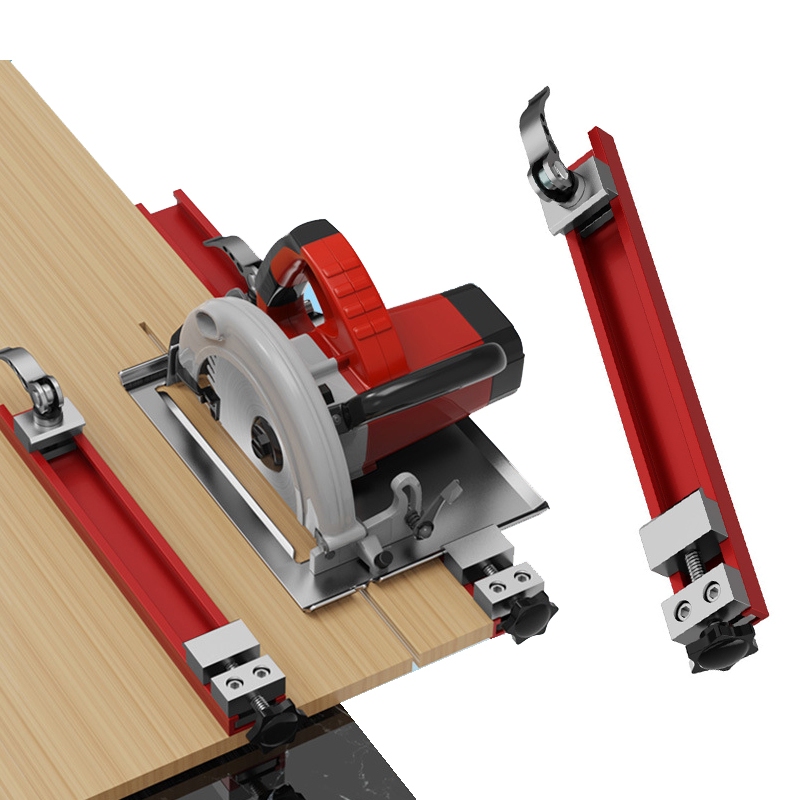 Circular Saw Guide Rail, Precision Aluminum Alloy Adjustable Cutting Machine Base Guide for Woodworking, Electric Cutting Guide Specially Designed for Precision Cutting and Milling