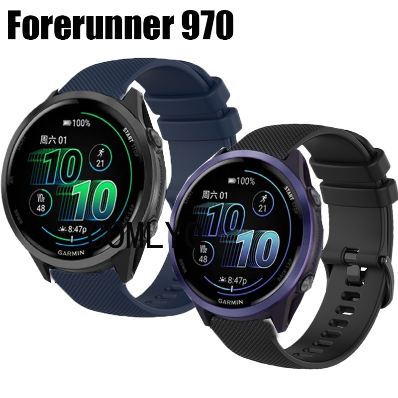 Fit For Garmin Garmin 970 สมาร์ทนาฬิกาซิลิโคนนุ่มกีฬาวงผู้หญิงผู้ชายสายรัดข้อมือ