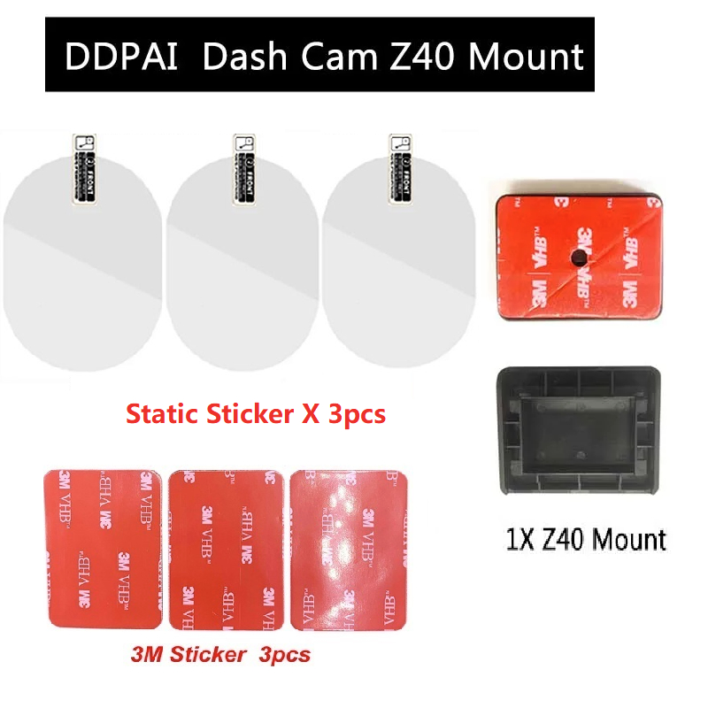 ตัวยึดฐานยึดฟิล์ม DDPAI Dash Cam Z40 Mount 3M และสติกเกอร์คงที่ สําหรับ DDPAI Car DVR 3M