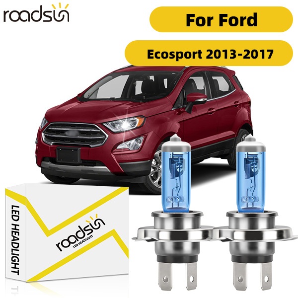 Fit สําหรับ Ford Ecosport 2013-2017 ไฟหน้ารถหลอดไฟ Super White ฮาโลเจน 800% ความสว่าง 100W 6000K 20000LM Plug-N- Play Canbus ไม่มีข้อผิดพลาด