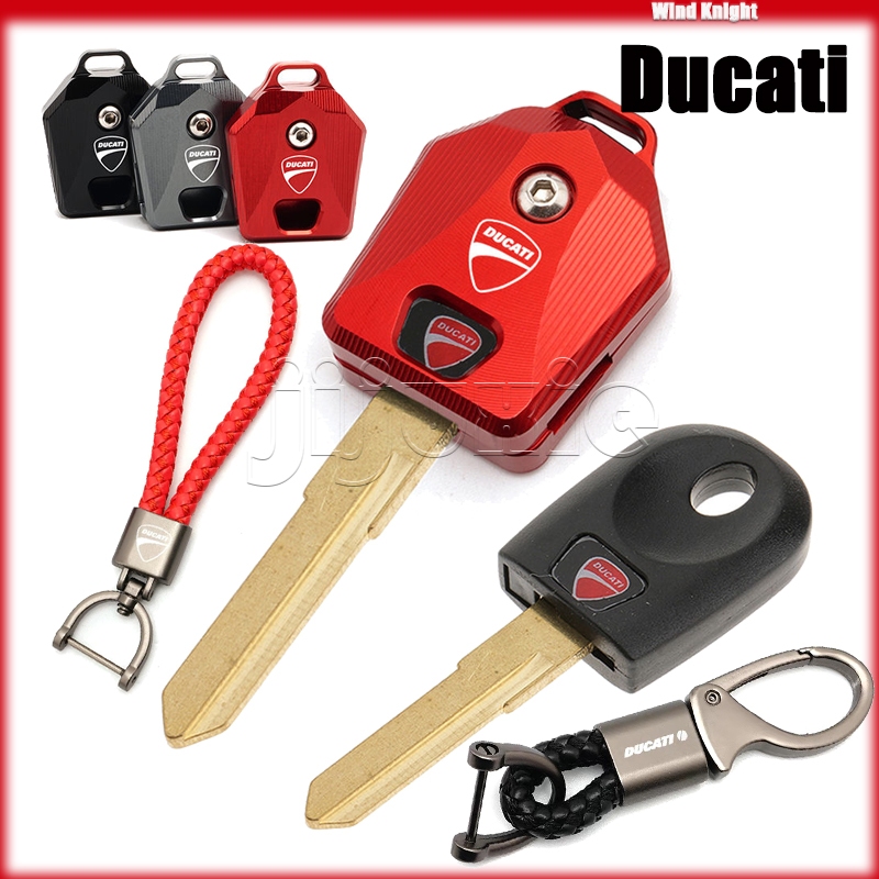 สําหรับ Ducati Monster 797 821 937 950 StreetFighter 848 1098 1198 939s รถจักรยานยนต์ Key Protector Key Fob เชือกอลูมิเนียม Key Case