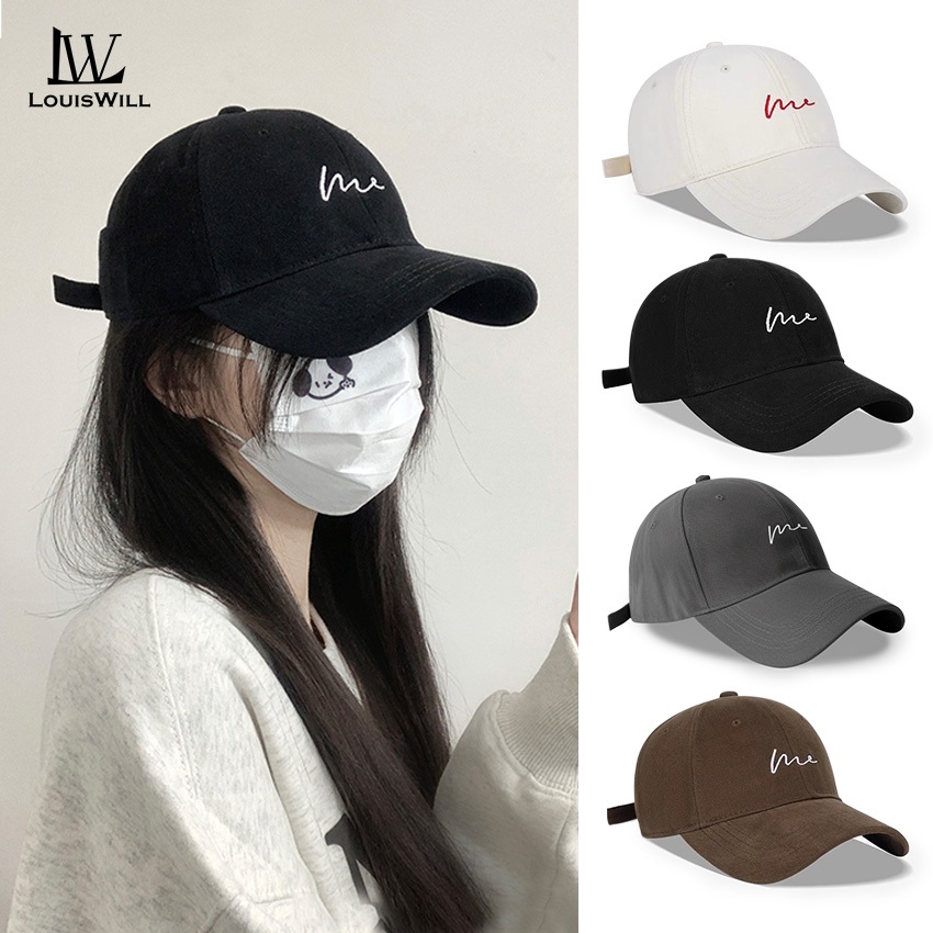 LouisWill ผู้ชายs เบสบอลหมวก Unisex หมวกฤดูร้อนหมวกบังแดดกลางแจ้งเย็บปักถักร้อยออกแบบ Breathable เบสบอลหมวก Leisure Peaked หมวกแฟชั่น Sun Protection หมวกปรับหมวกกลางแจ้ง