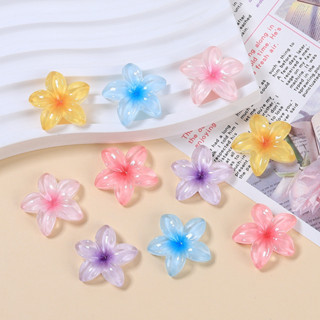 10ชิ้นไข่น่ารักดอกไม้ใสเรซิ่นเสน่ห์สําหรับ ทําเอง (3-57)