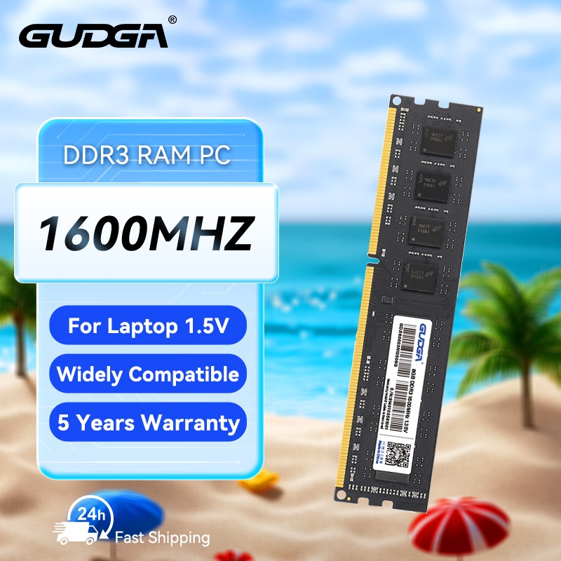 Gudga หน่วยความจํา RAM DDR3 PC 4GB 8GB 1600MHZ Sodimm 1.5V 260Pin สําหรับคอมพิวเตอร์ตั้งโต๊ะ