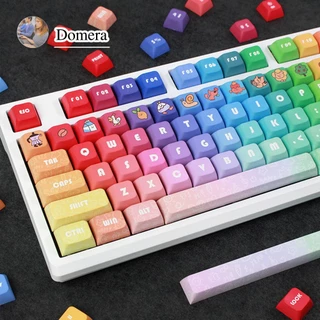 🔥ขายตรงจากโรงงาน🔥คีย์แคปไล่ระดับสีรุ้ง XDA/MOA PBT-75% ครบชุด 132 คีย์ กระบวนการระเหิดห้าด้าน