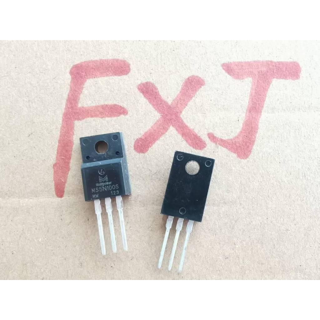 ((5 ชิ้น) MS5N100S ยี่ห้อใหม่นําเข้า 5A 1,000V Field Effect Tube MS5N100 TO-220F ทรานซิสเตอร์