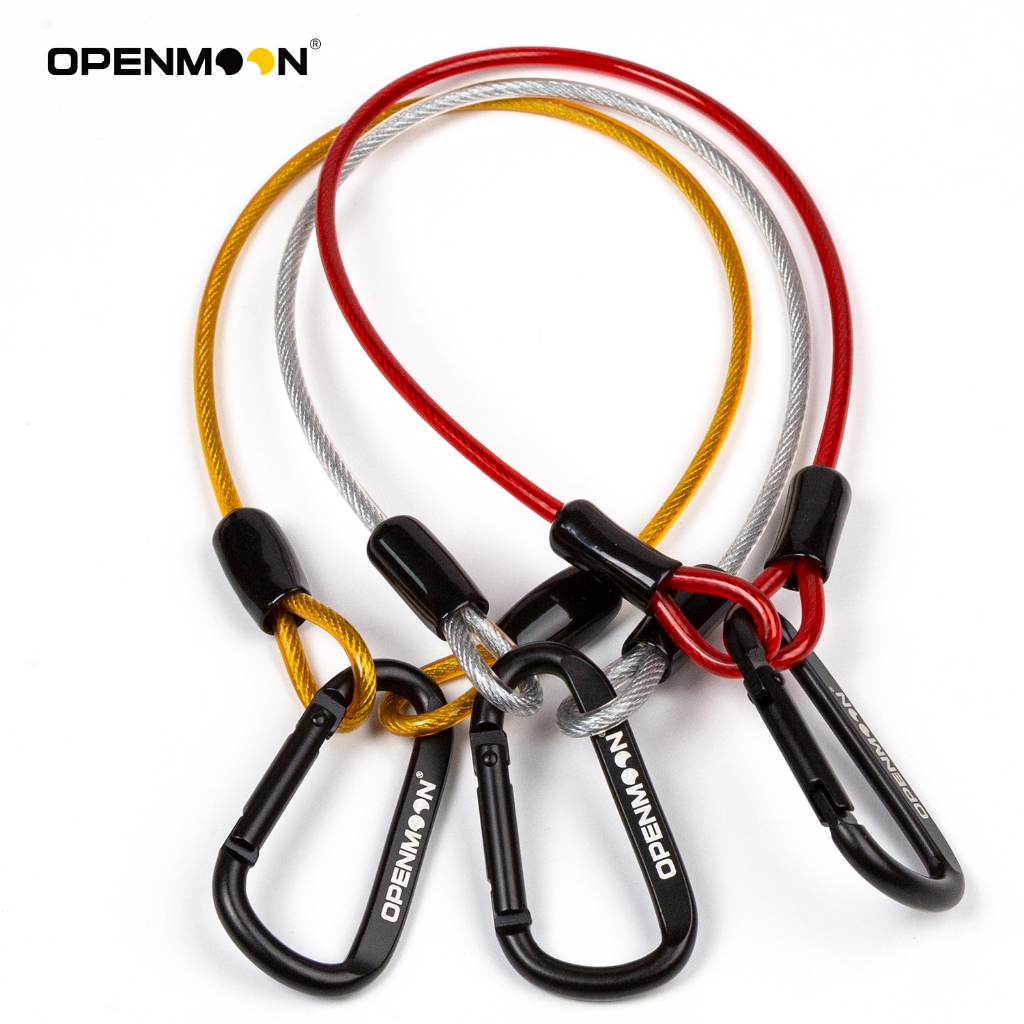 Openmoon Gaffir Tape Lanyard สแตนเลสความปลอดภัย Tether Lanyard Kit เหล็กถัก