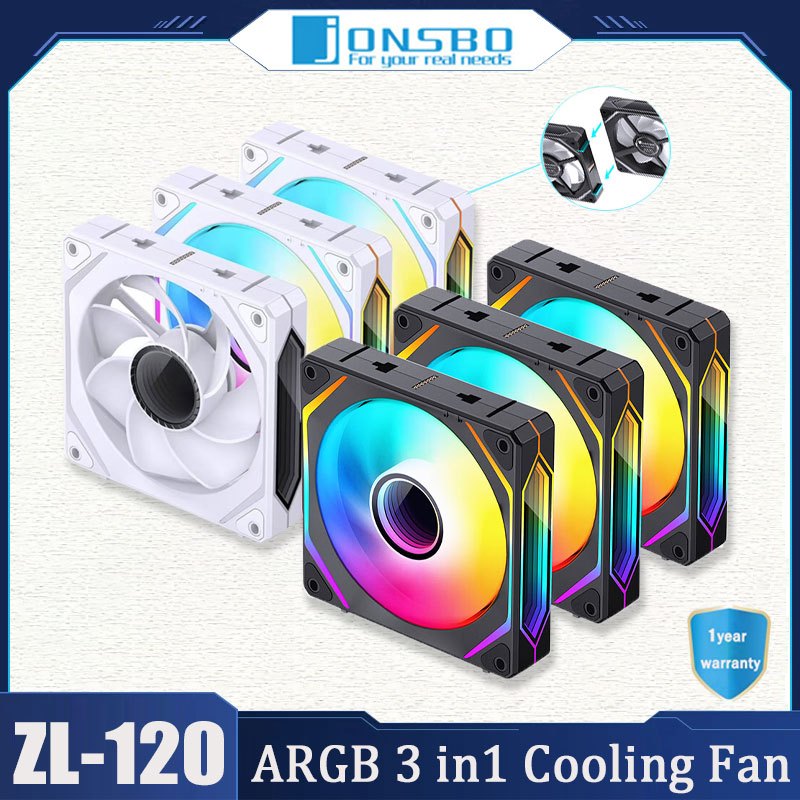 JONSBO ZA120/240/360 แบบบูรณาการ building block พัดลม ARGB Shenguang ซิงโครนัสคอมพิวเตอร์เดสก์ท็อป c