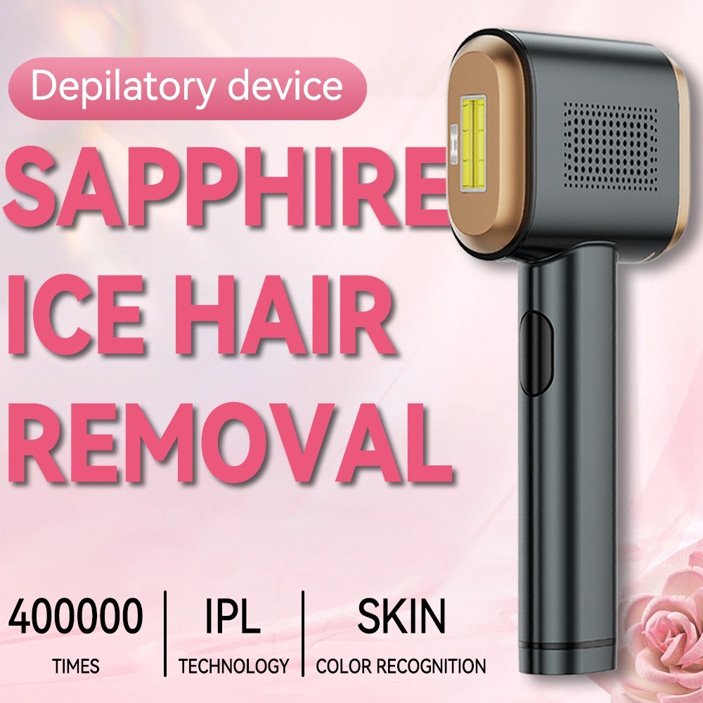 Ice COOL IPL hair Removal เครื่องเลเซอร์กําจัดขน Ice Cooling IPL อุปกรณ์กําจัดขน บ้านถาวร IPL เลเซอร
