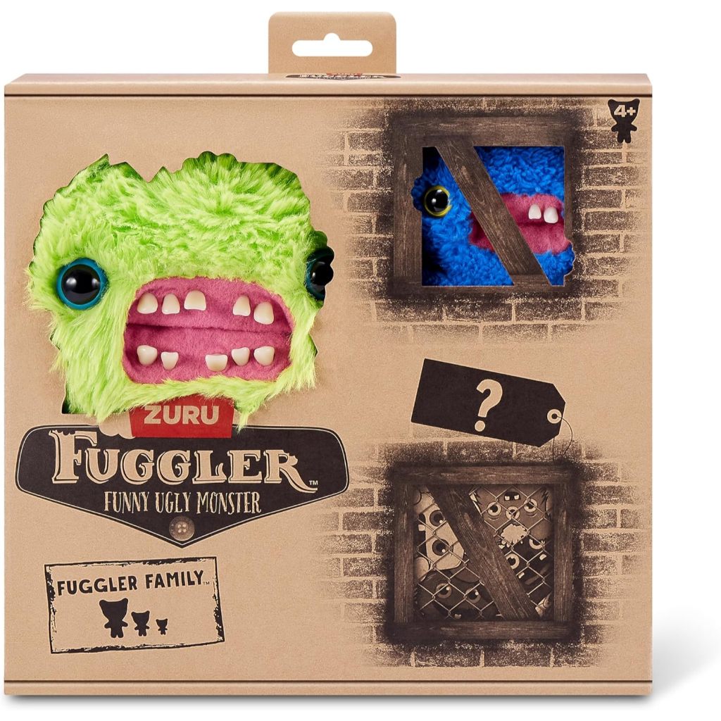 Fugglers Family by ZURU Funny Ugly Monster, Plush, Collectible, Toy (Screech) Fugglers Family by ZUR