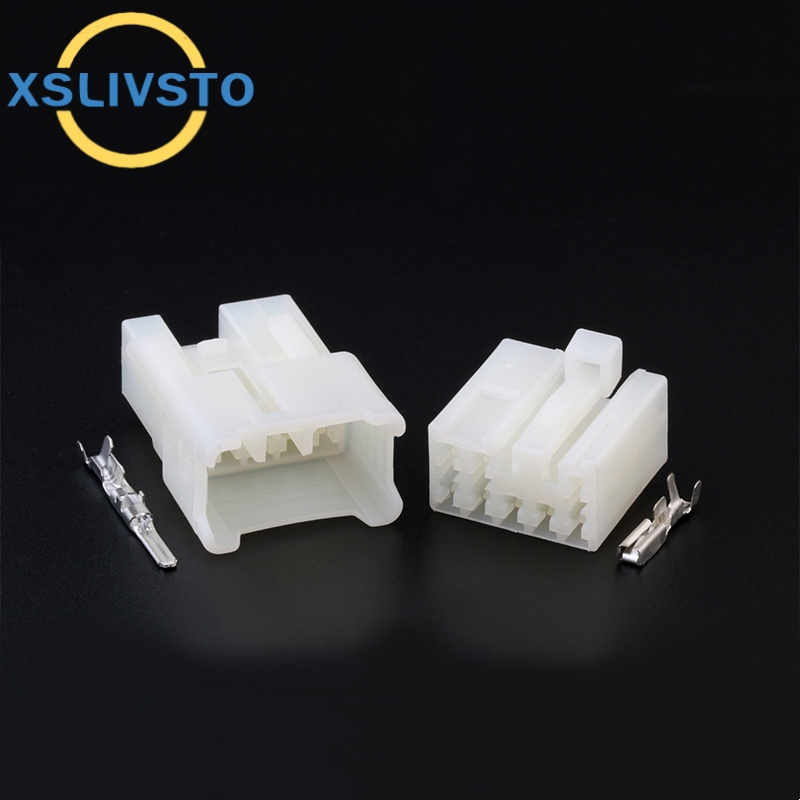 1 ชุด 8Pin รถปลั๊กเสียงรถยนต์ Double Flash ไฟเลี้ยวซ็อกเก็ตสายไฟ 7123-1480 7122-1480 DJ7081A-2.3-11/21 G77 G91