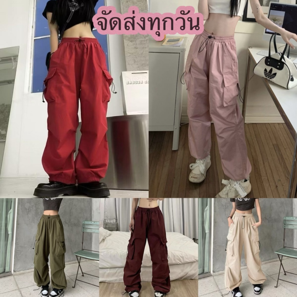 จัดส่งทุกวัน เอี๊ยมเกาหลี เอวสูง แฟชั่น หลวม มี 8 สี เอี๊ยมผู้หญิง